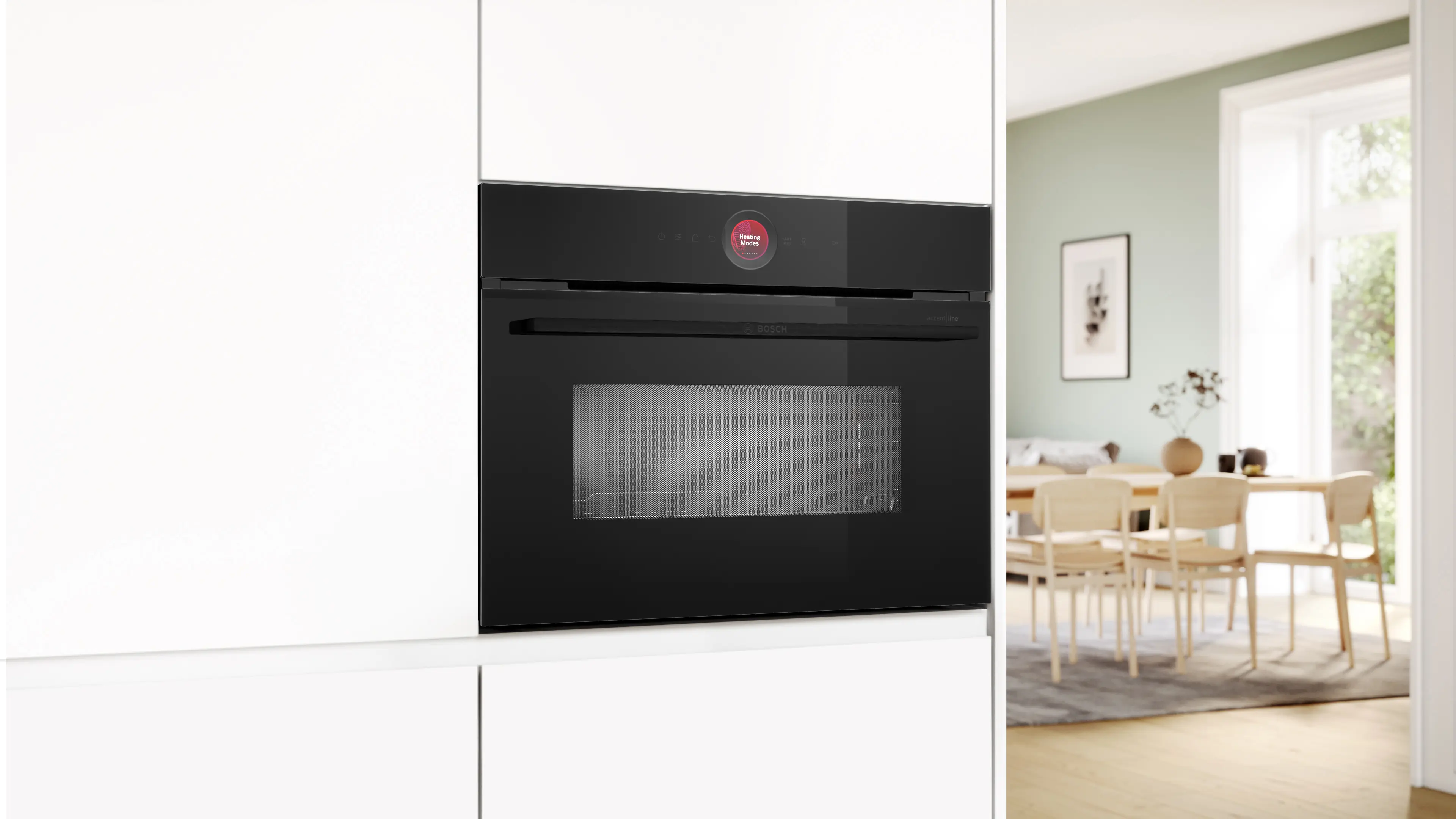 Serie 8 Compacte bakoven met magnetron 60 x 45 cm Zwart