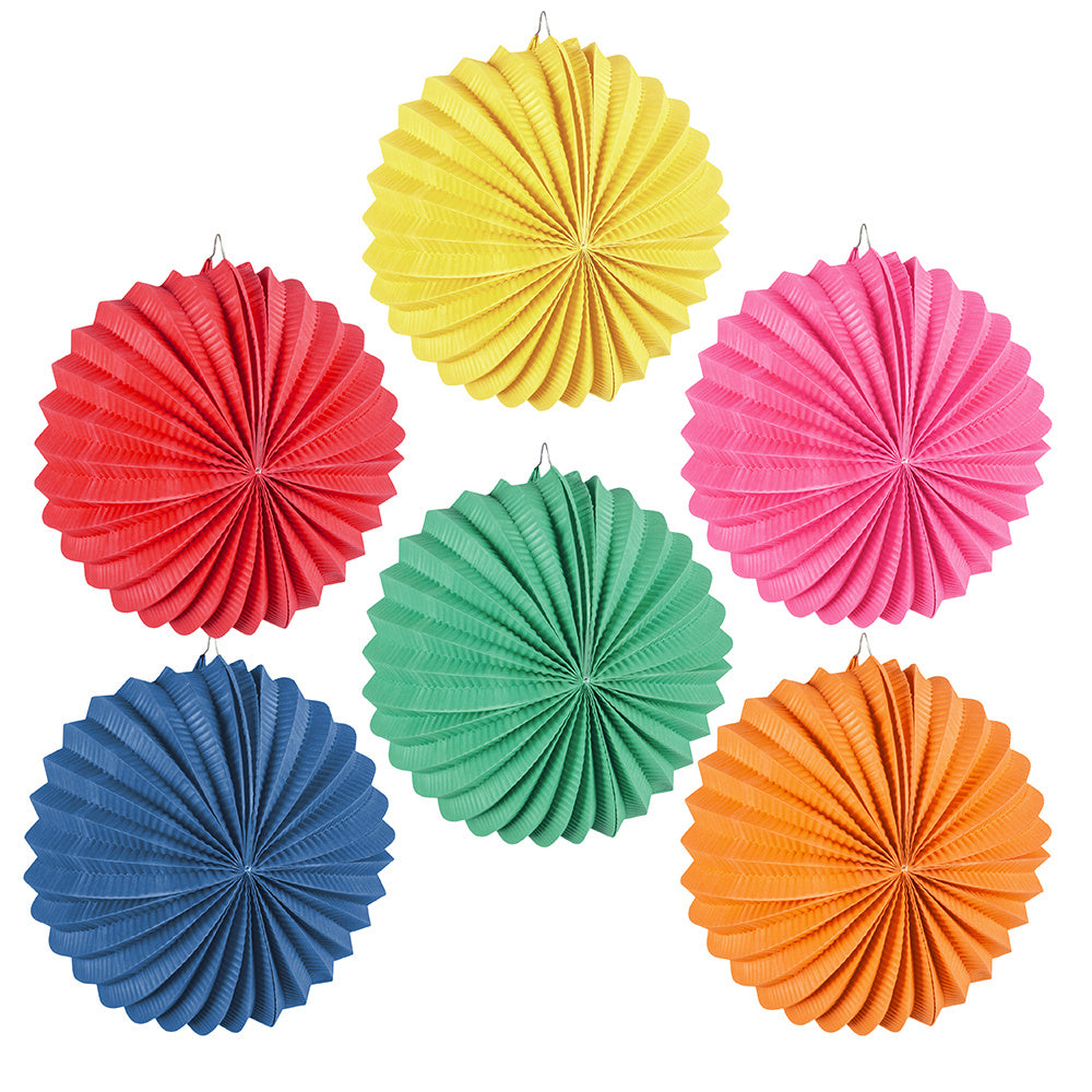 Gekleurde Lampionnen Ballon 22cm 12st