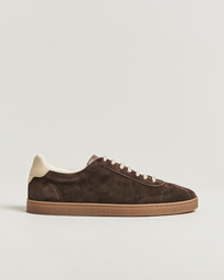 Brunello Cucinelli Classic Sneakers Dark Brown Suede