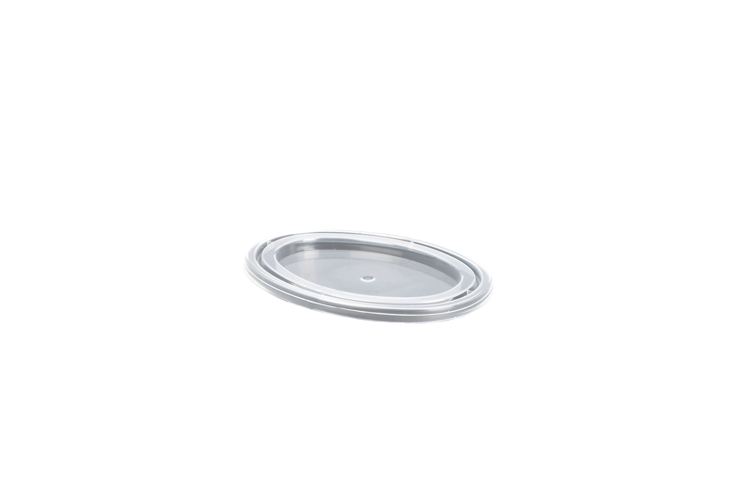 Deksel ovaal sausbakje Ø70mm Transparant