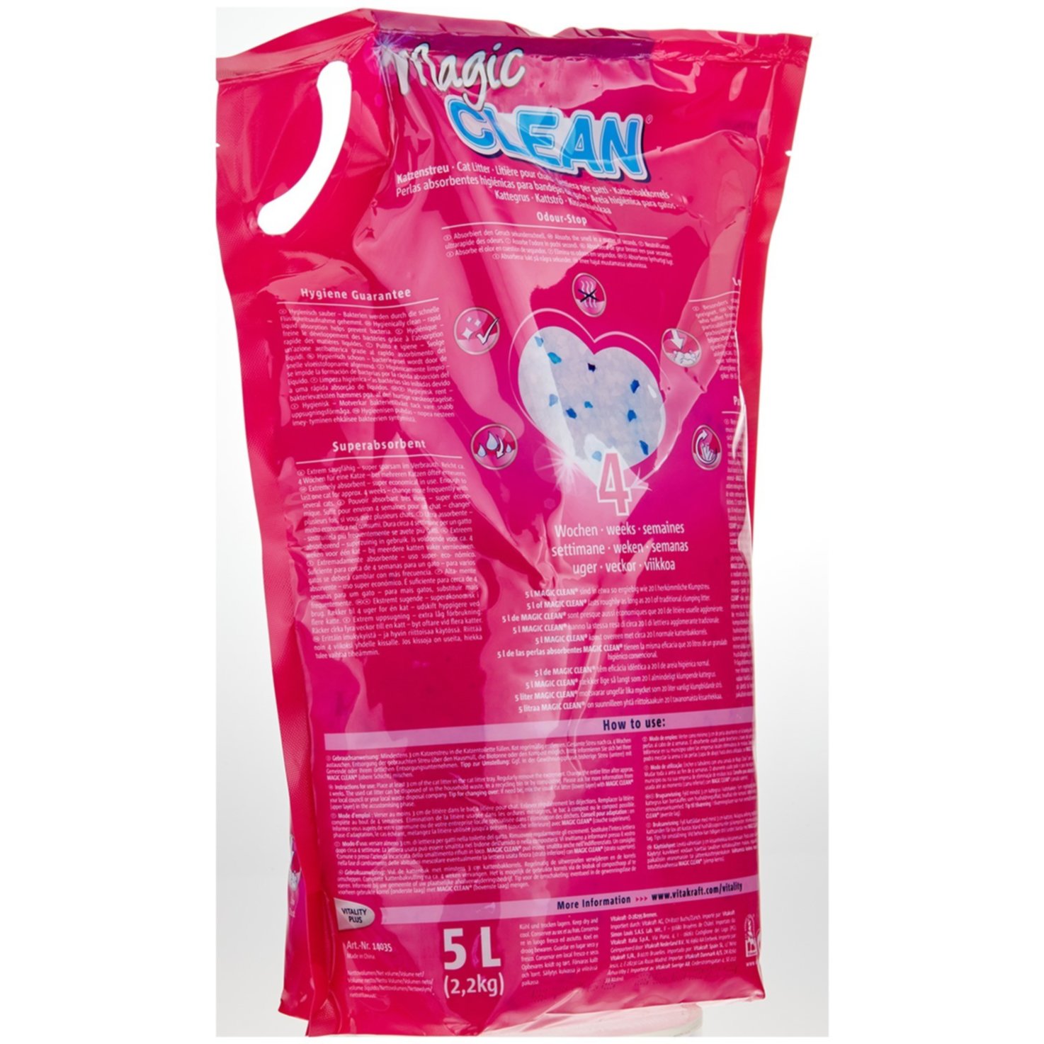Vitakraft Magic Clean Katzenstreu Classic nicht klumpend