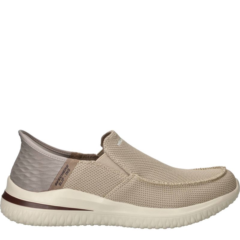 Skechers Slip-Ins Delson 3.0 Cabrino Instappers Taupe Heren
