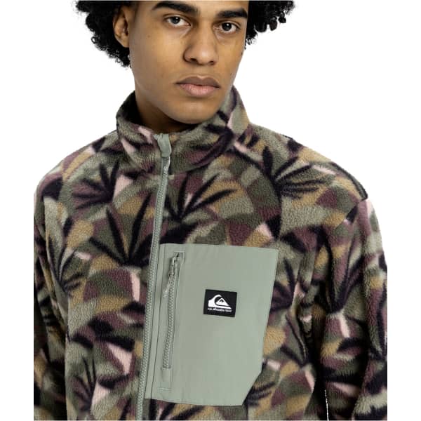 Veste polaire QUIKSILVER CLEAN COAST DESERT SAGE ABSTRACT PALM