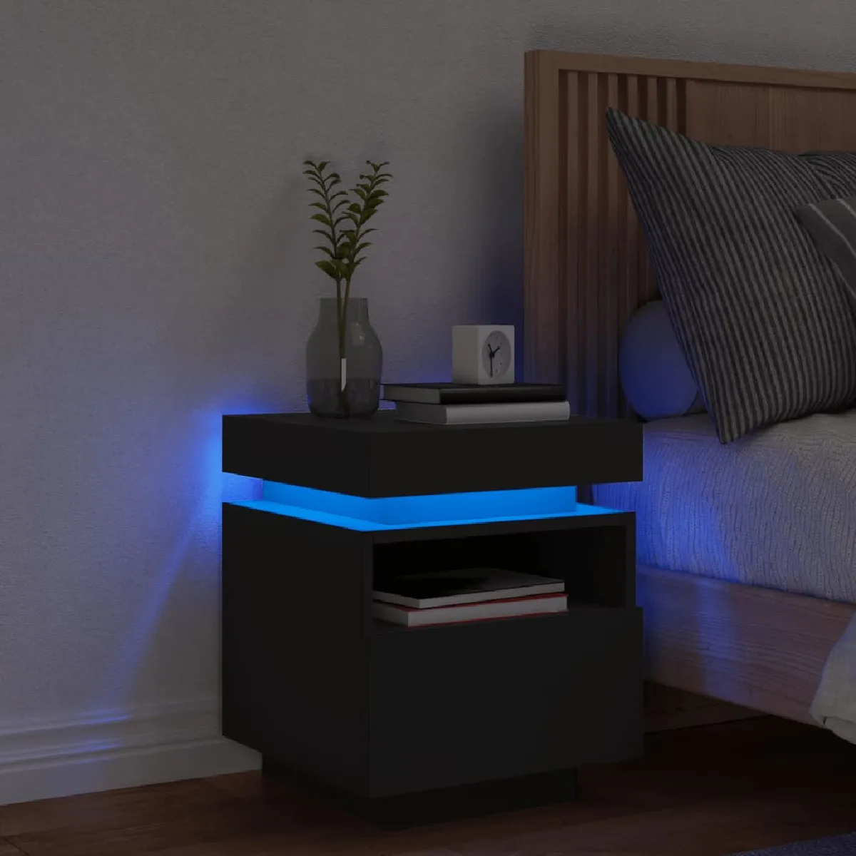 vidaXL LED Noir
