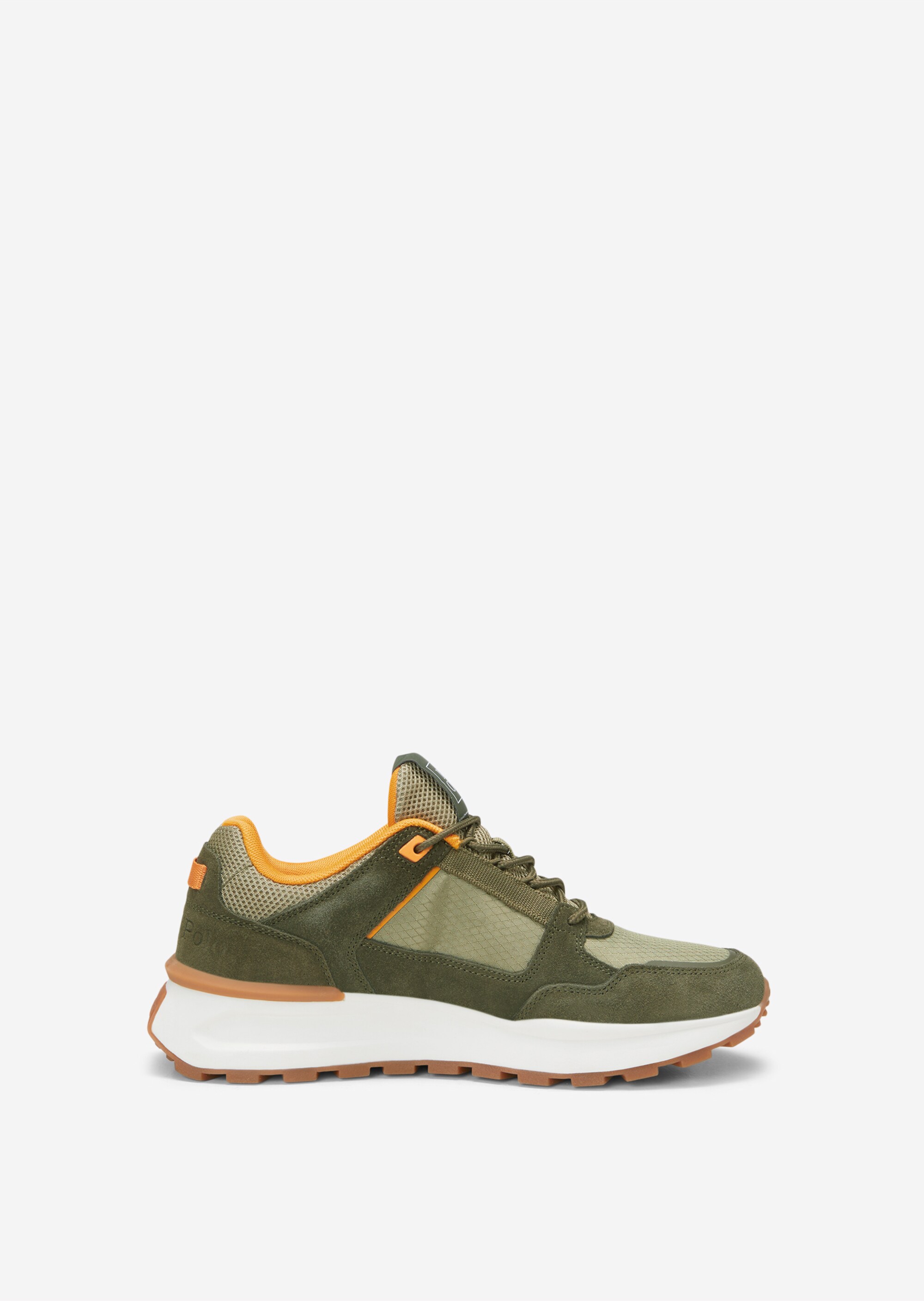 Sneaker aus Leder-Polyester-Mix
