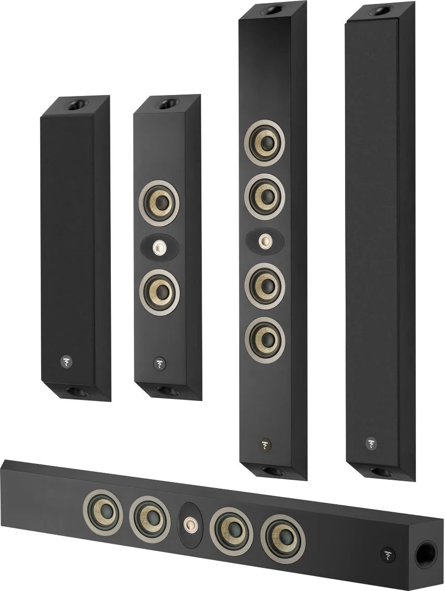 Focal On Wall 302 5.0 Noir satin Packs enceintes grand spectacle