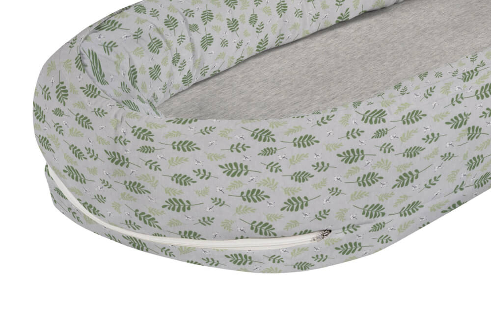 ALVI Schlummernestchen Organic Cotton Drifting Leaves, 87x53