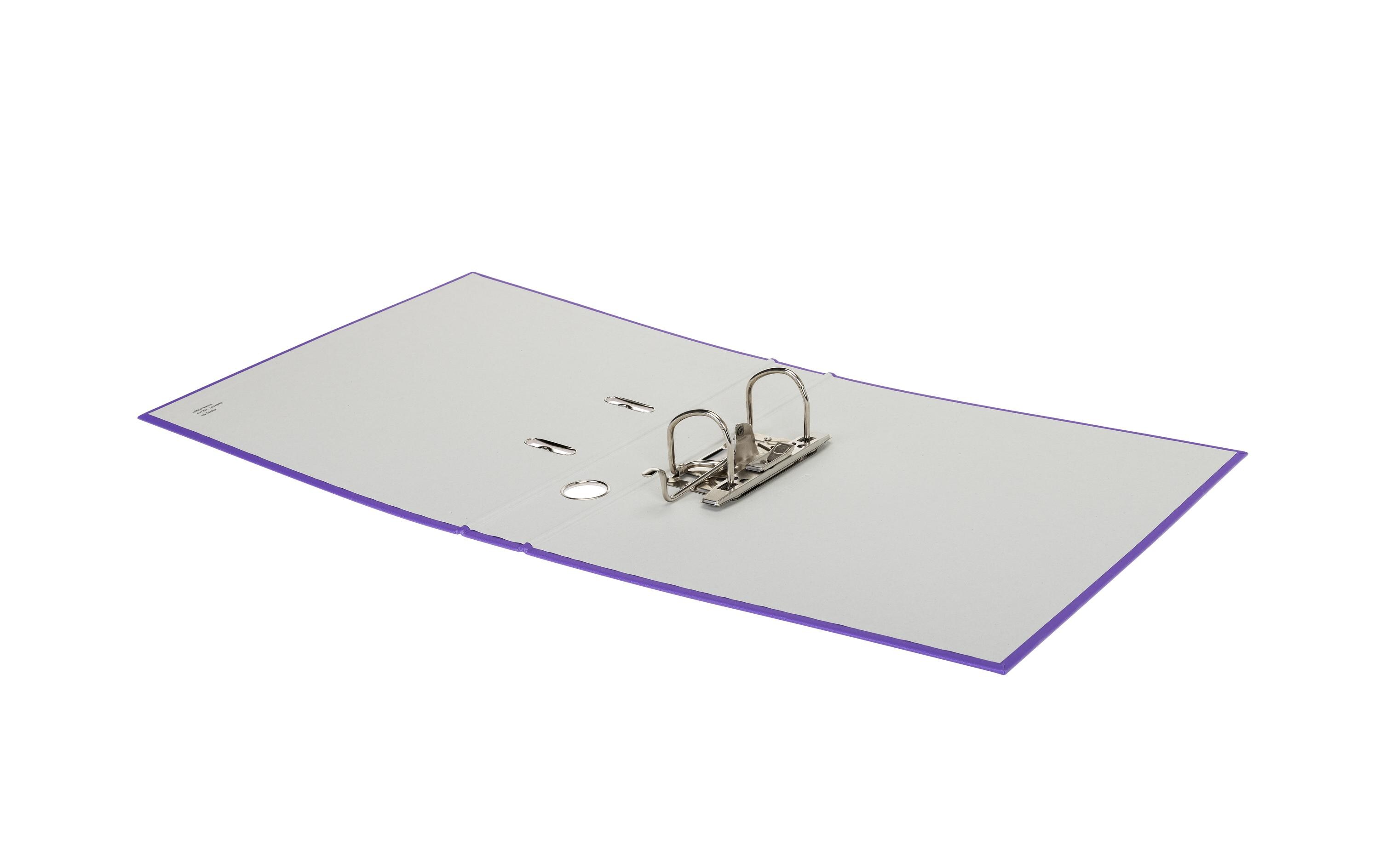 Ordner A4 4 cm, ViolettA4-Ordner mit Rückenschild und Griffloch