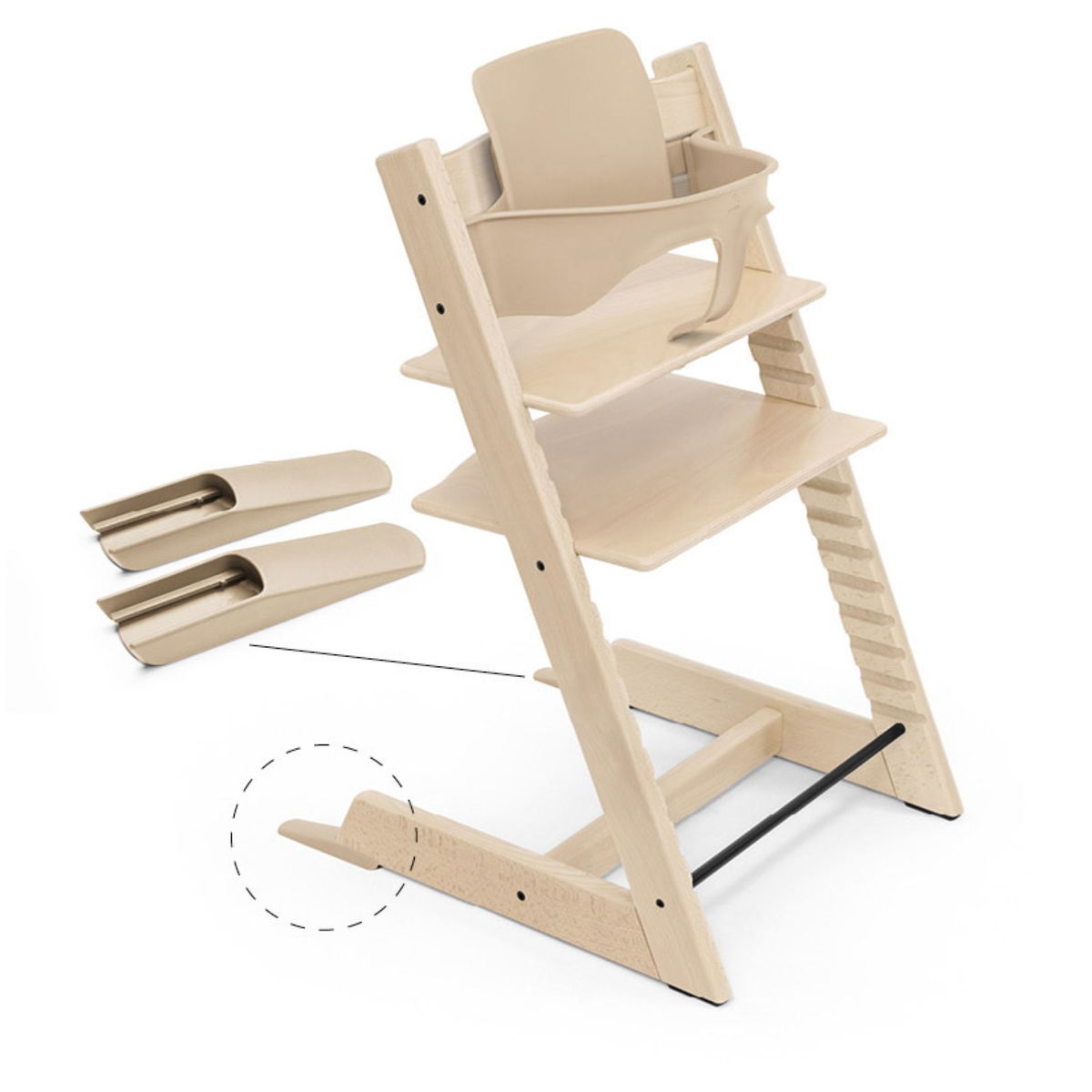 STOKKESTOKKE   Tripp Trapp Bundle Newborn Baby Set natur/grey