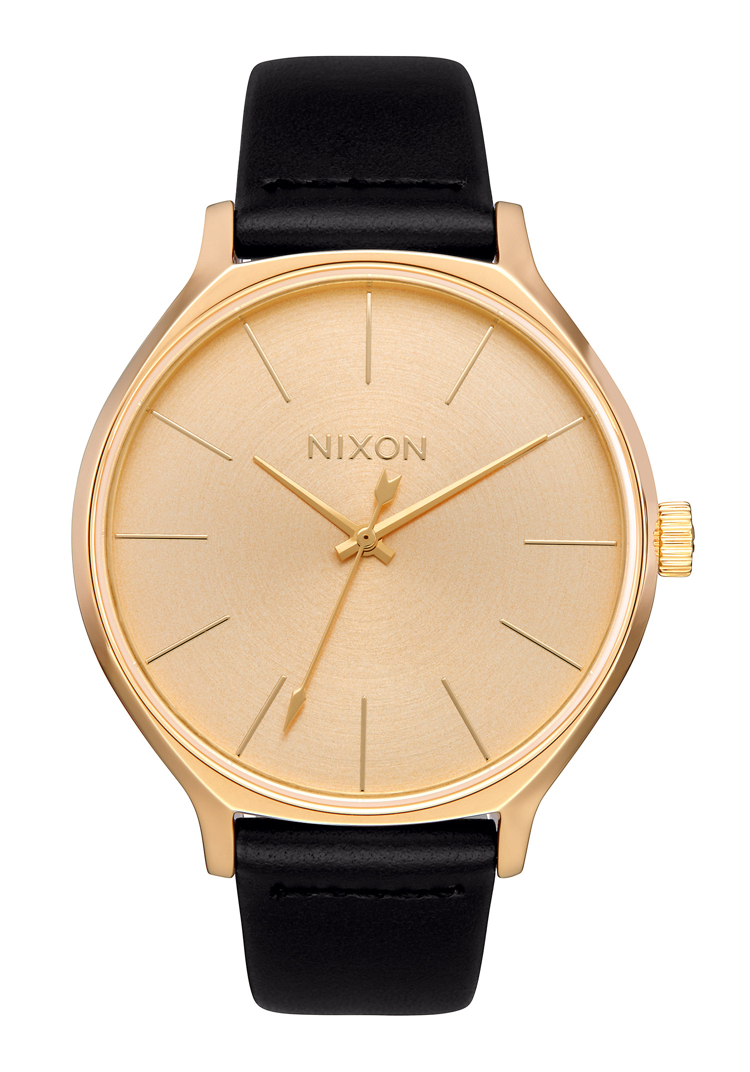 Nixon The Clique Leather All Gold / Black A1250-510