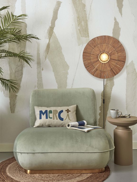 Good&Mojo Iguazu wandlamp large zwart/naturel