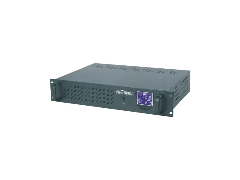 EnerGenie UPS-RACK-1500 - UPS (rackversion) - AC 220 V - 1500 VA - 8 At - USB - output-stikforbindelser: 3 - 3.4U