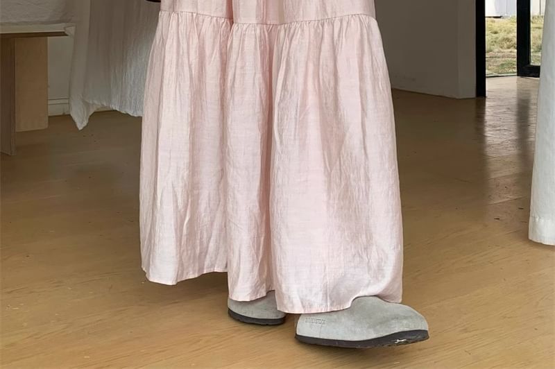 Peach+velvet - A-lijn rok met hoge taille (S-2XL)