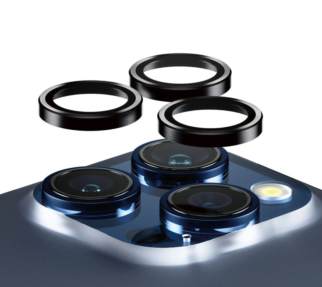 iPhone 15 Pro / iPhone 15 Pro Max Hoops Kamera Objektiv Protector Panzer Glas (1139)