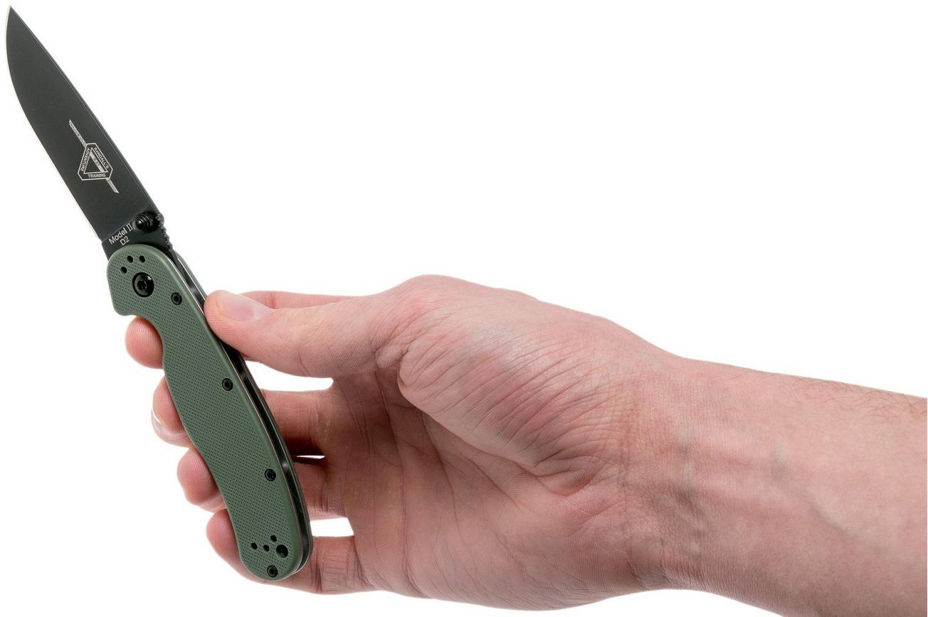 Ontario RAT-2 D2 od green, plain edge black, 8830OD