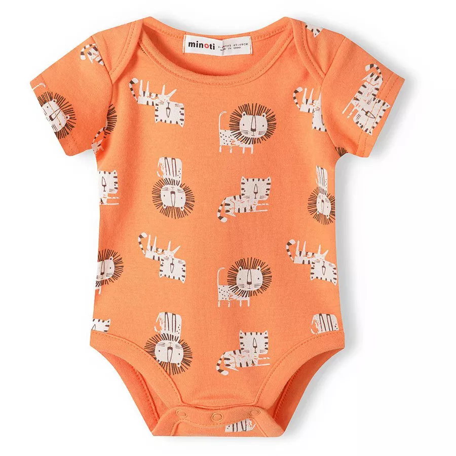 MINOTI 2er-Pack Bodys WeißOrange