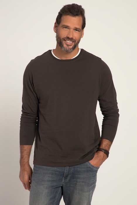Langarmshirt, OEKO-TEX, Doppel-Ausschnitt
