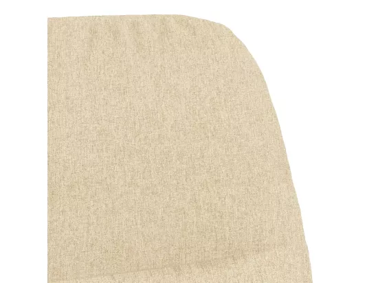 Chaise à bascule Blanc crème Tissu