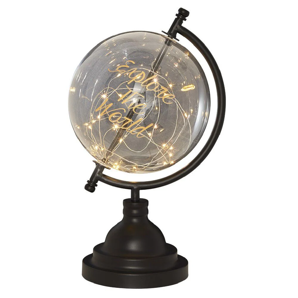 Globe lumineux en plastique