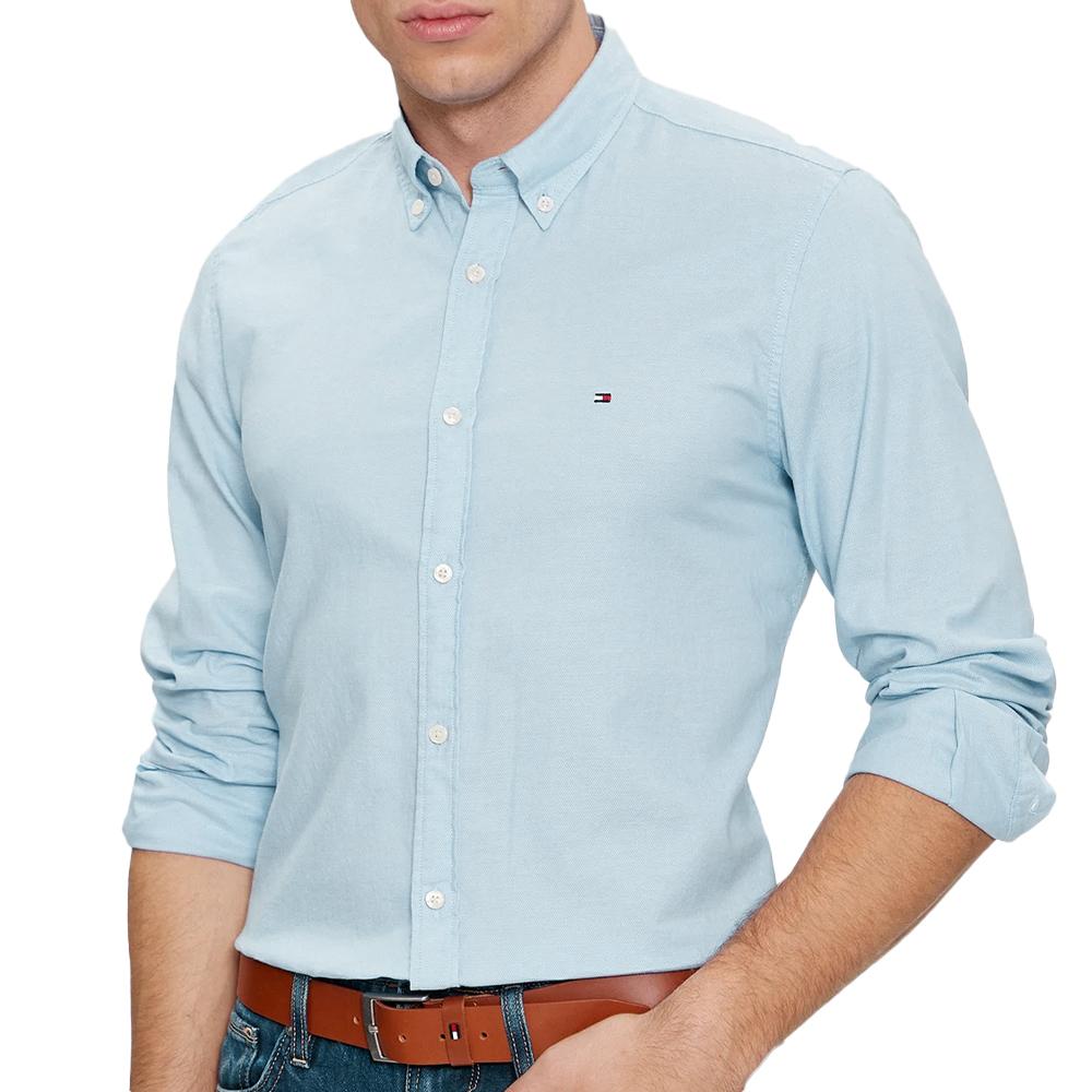 Tommy Hilfiger Chemise Bleu Homme Tommy Hilfiger Dobby