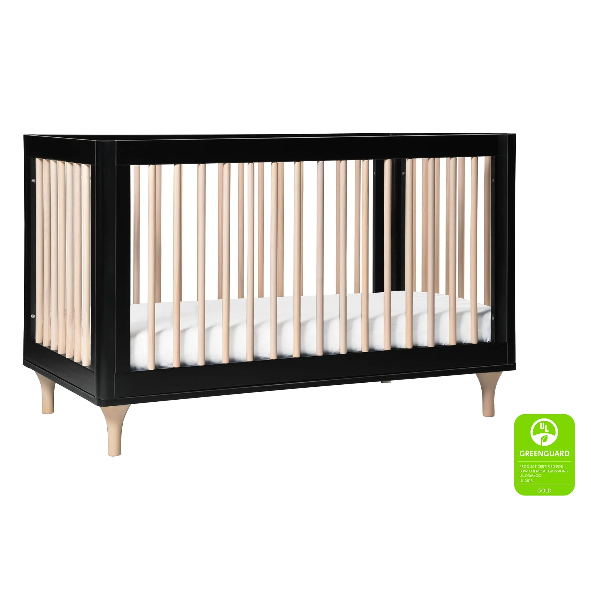 Babyletto Couchette Convertible 3 en 1 Lolly - Noir  Naturel Lavé
