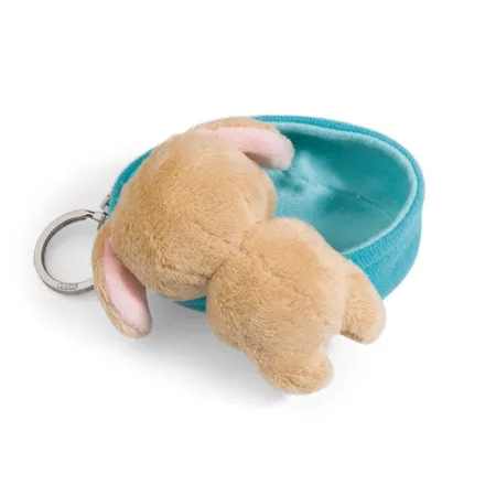 NICI Schlüsselanhänger Sleeping Pets Hund 8cm karamell
