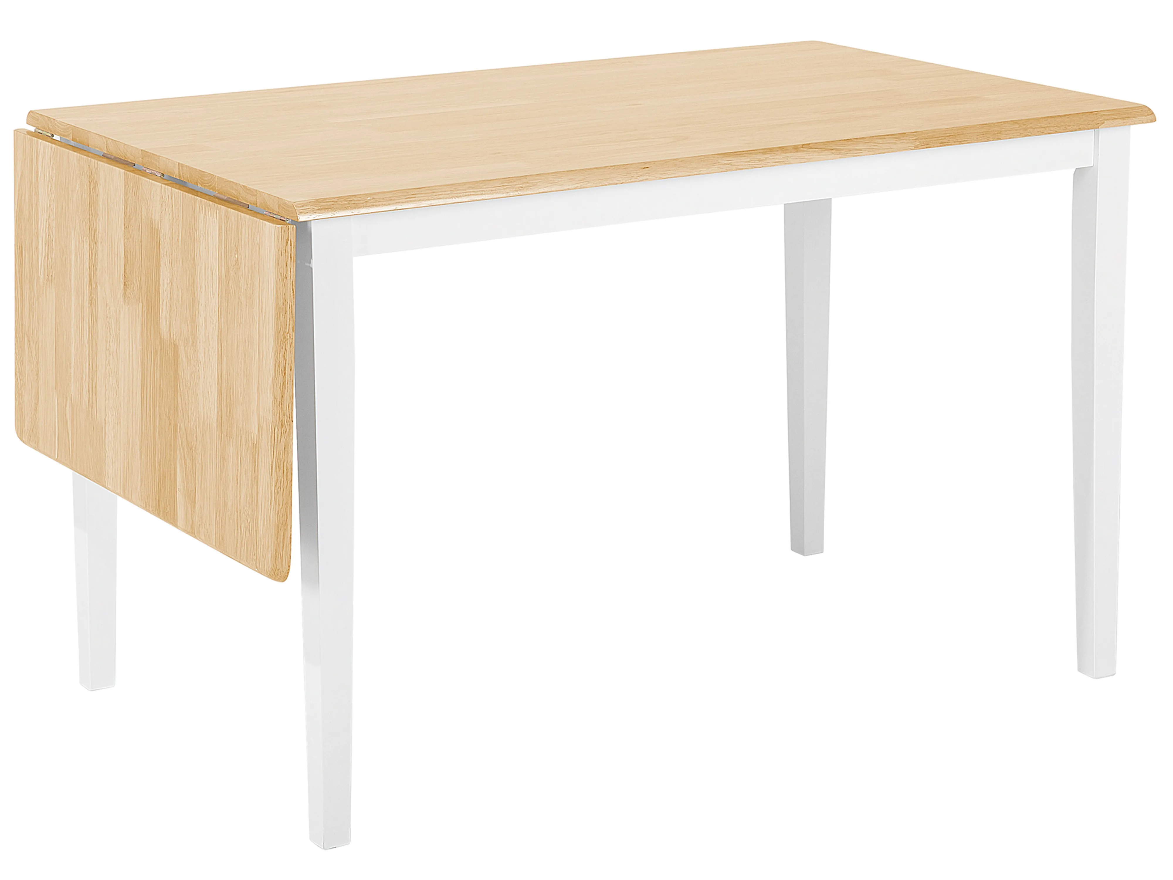 Eettafel uitschuifbaar LOUISIANA Lichtbruin 75 cm Hout 120/160 cm