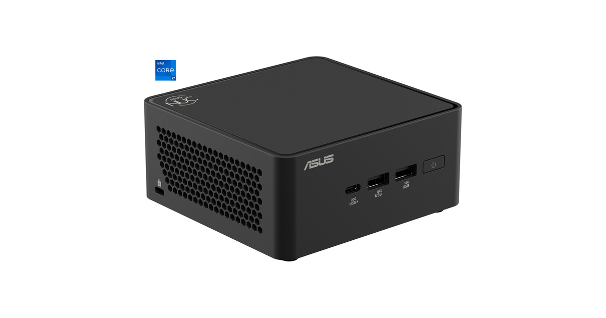 ASUSNUC 15 Pro Tall Kit RNUC15CRHC700002 barebone  (Zwart | Core 7 240H | Intel Graphics)