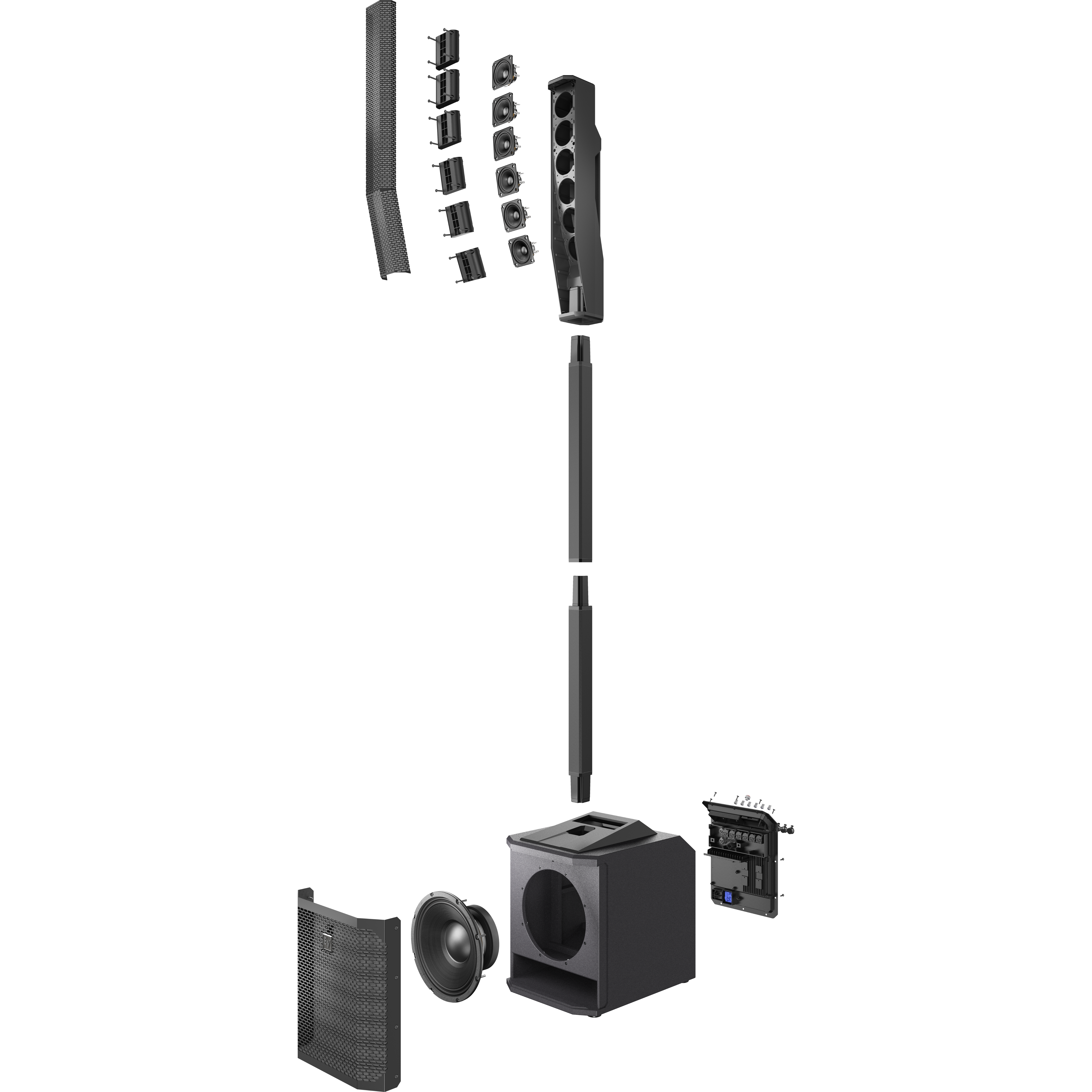 Electro-Voice Evolve 30M mobiel column P.A.-systeem (zwart)