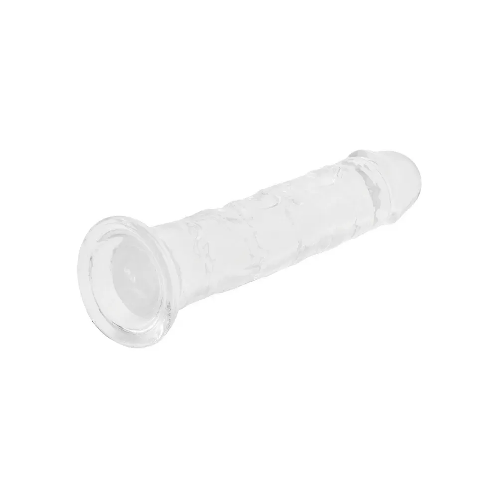 Willie City Realistisk Klar Dildo m. Sugekop - 18 cm - 1 stk.