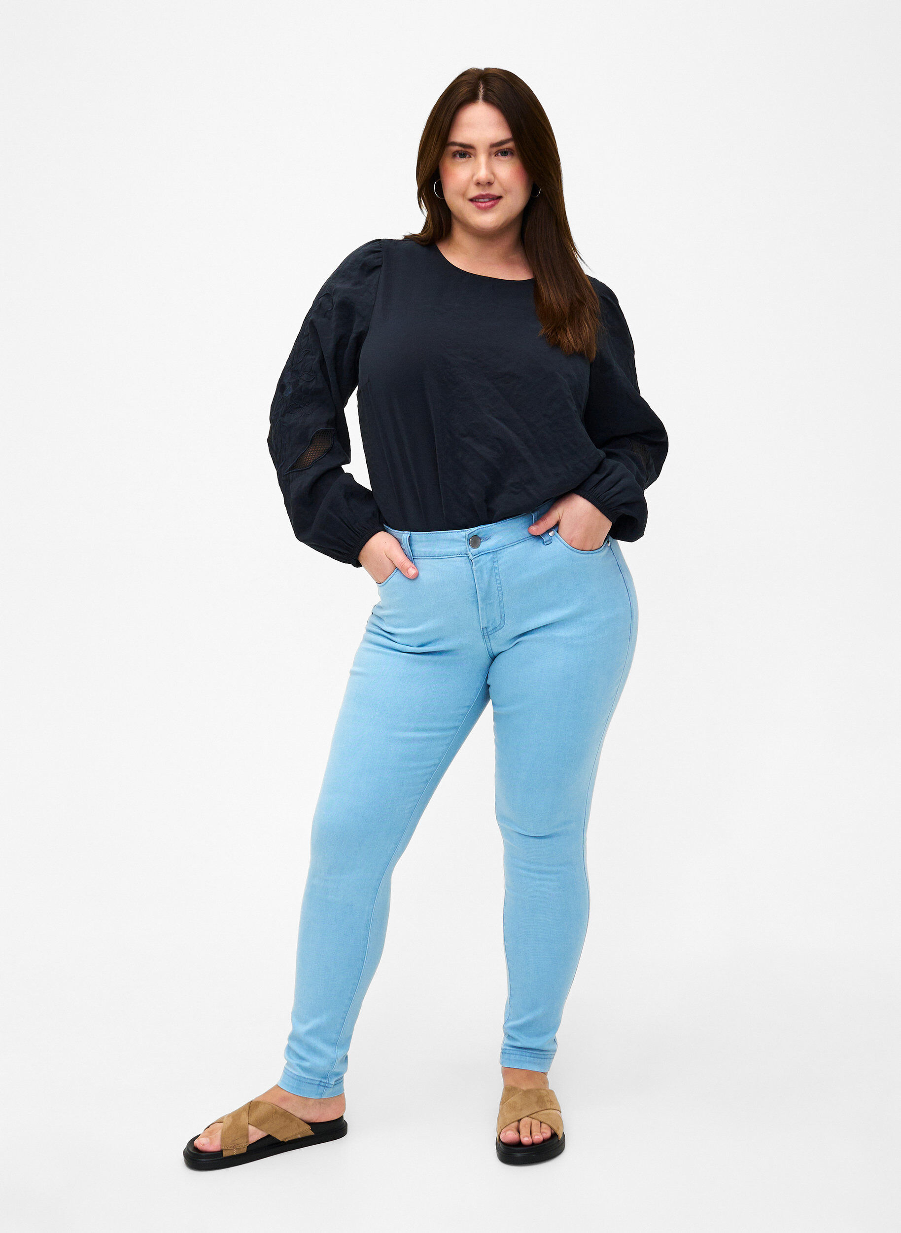 Viona jeans med regulær talje
