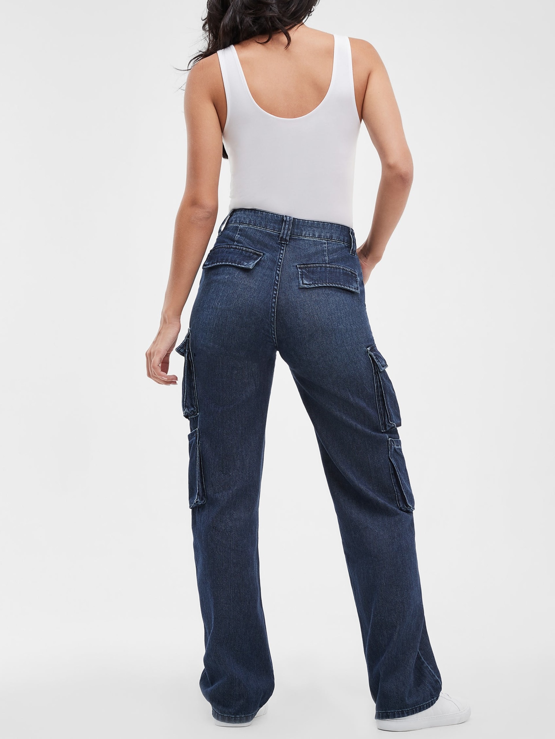 Calça jeans cargo Kori Denim