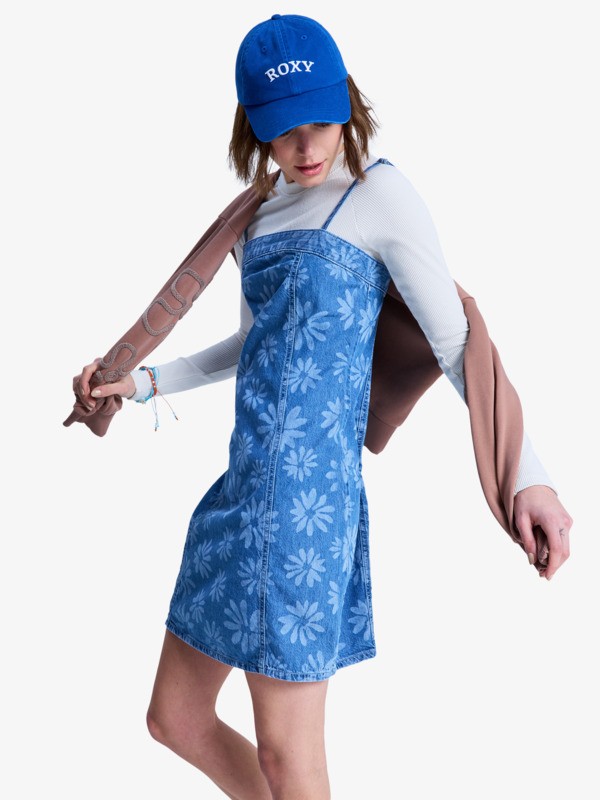 Dreamy Daze Robe en jean Bleu Femme