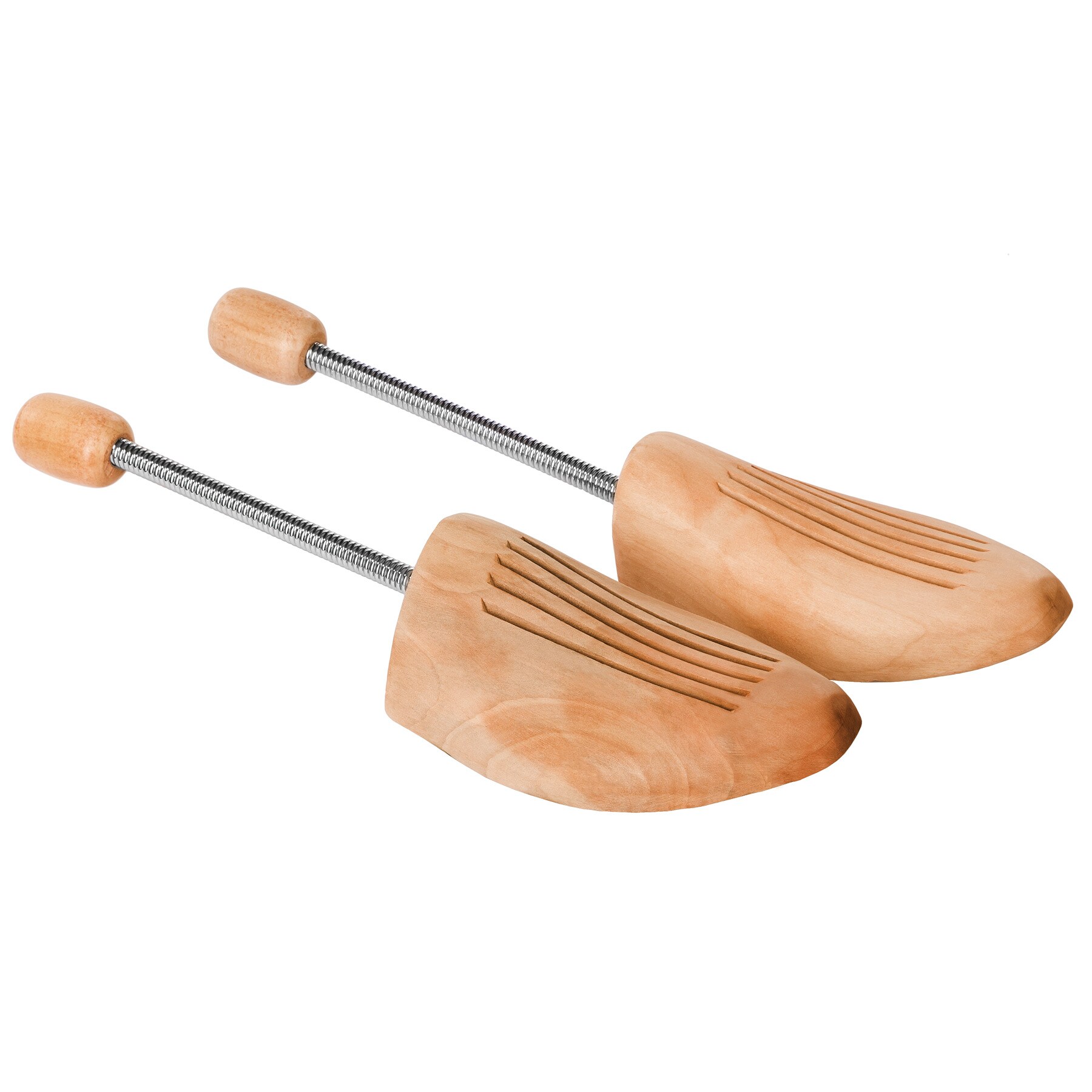 tectake® 1 Paar Spiral-Schuhspanner, aus Lotusholz, Verhinderung von Gehfalten, gute Luftzirkulation