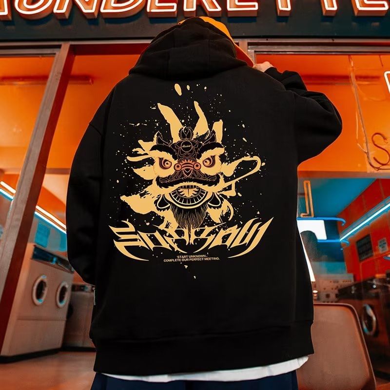 Cowpow - Leeuwendans Print Hoodie