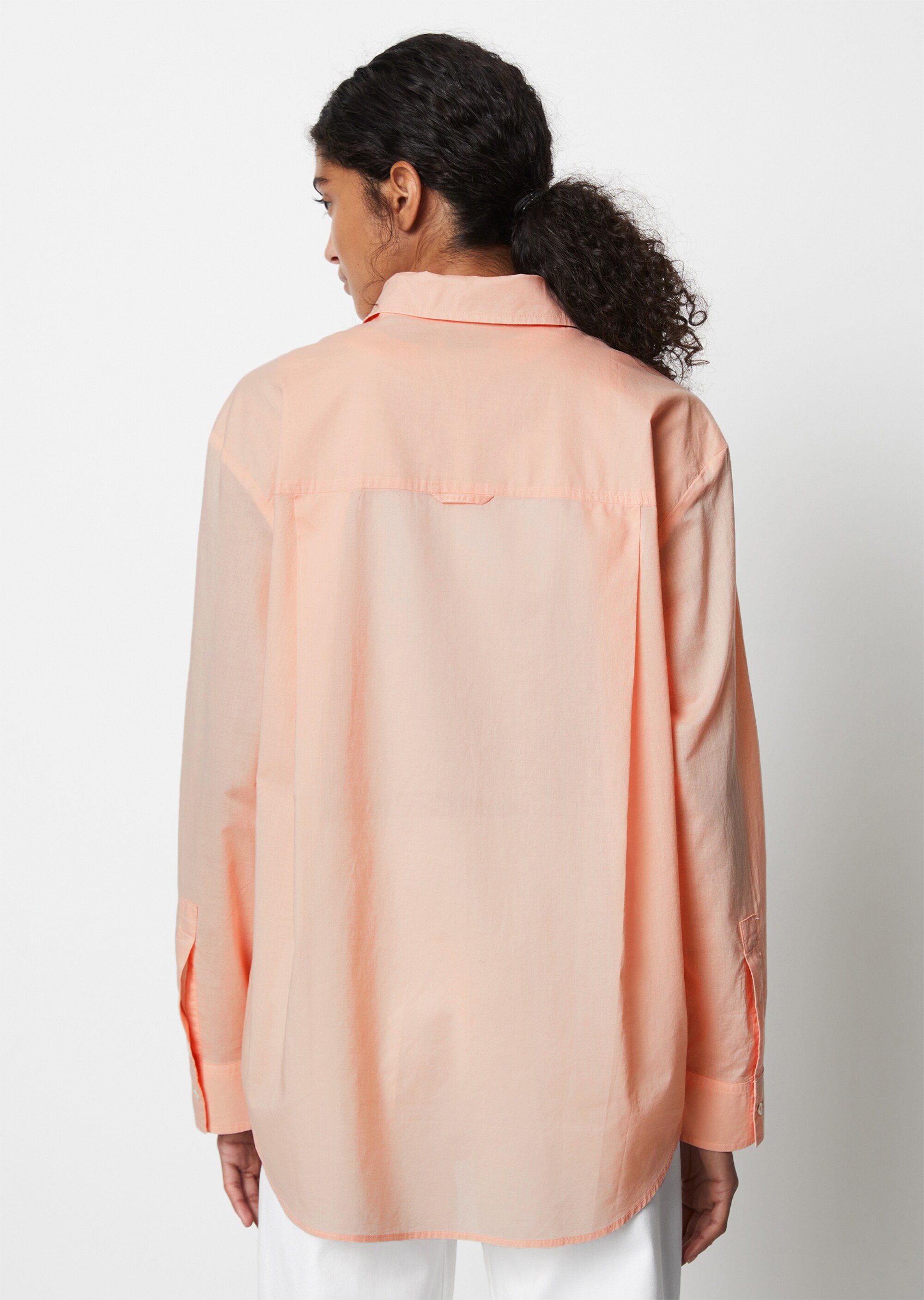 Langarm-Bluse regular aus Silky-Touch-Voile-Qualität