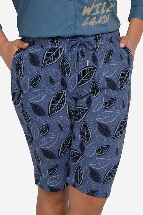 Sweat-Shorts, Allover-Muster Elastikbund