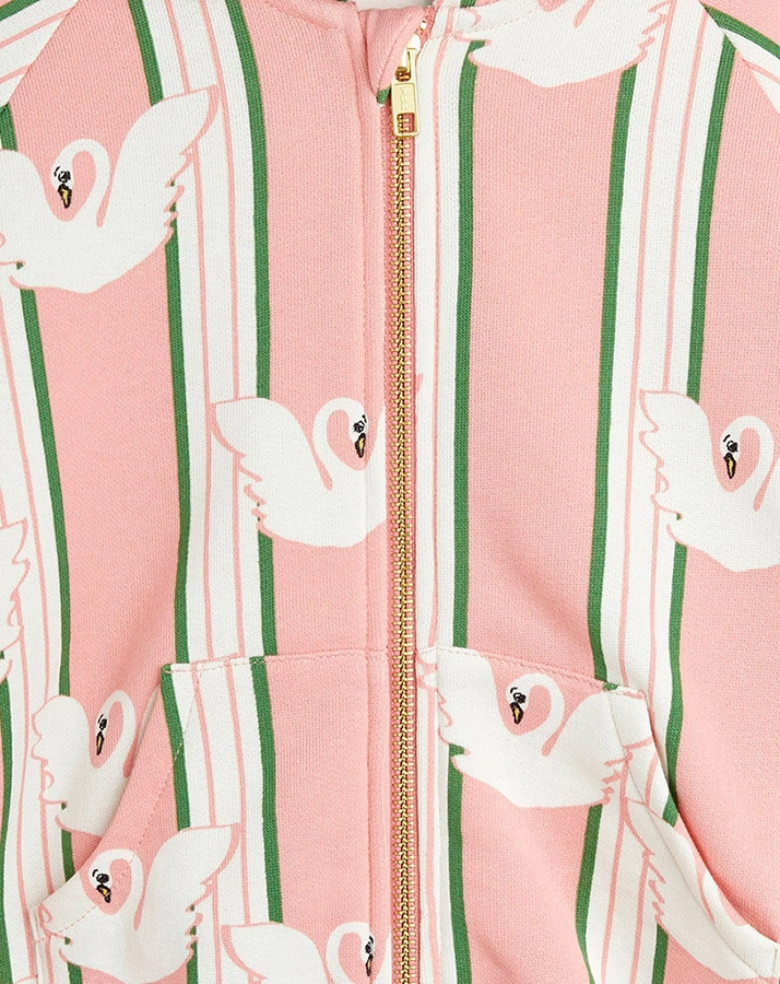 Kapuzen-Sweatjacke SWAN in rosa