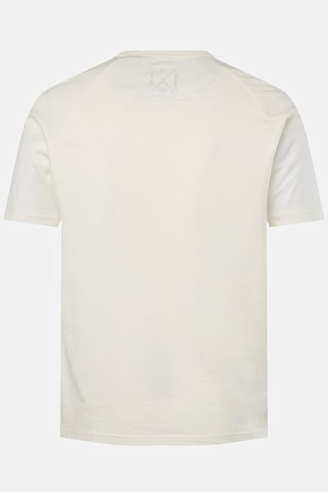 T-Shirt, Raglan-Halbarm, Brust-Print, Rundhals, bis 8 XL