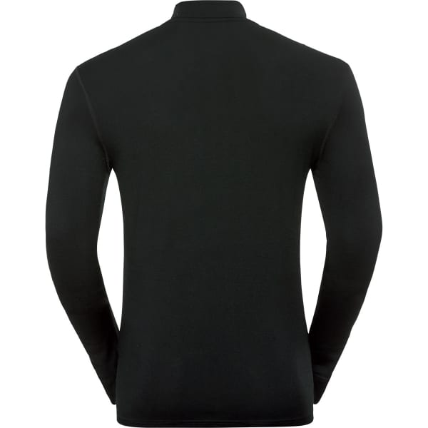 T-shirt thermique ODLO T-SHIRT ML 1/2 ZIP NATURAL BLACK - BLACK