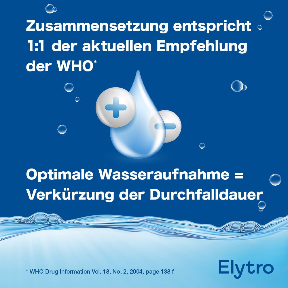 Elytro Glucose-Elektrolyt-Mischung bei Durchfall