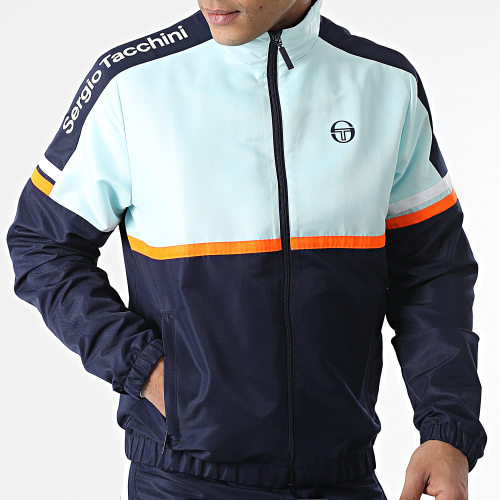 Ensemble De Survetement A Bandes Jura 39974 Bleu Marine Bleu Clair