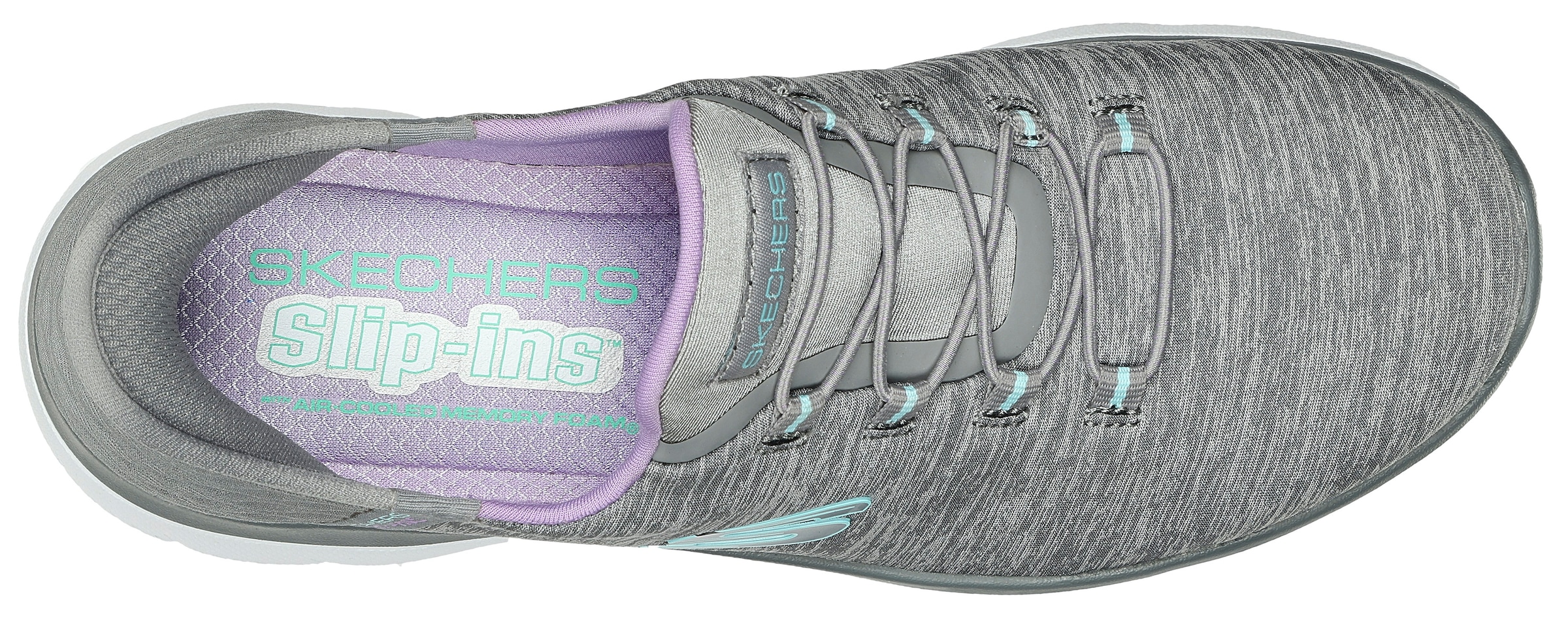 Skechers Slipper »SUMMITS DAZZLING HAZE«  Slip Ins Sneaker, Freizeitschuh mit dezenten Kontrastdetails