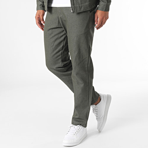 Ensemble Veste Zippée Et Pantalon Vert Kaki