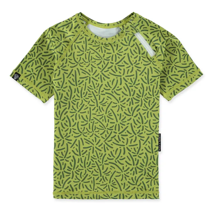 Beach & Bandits T-Shirt Anti-UV Endless Palms | Vert foncé