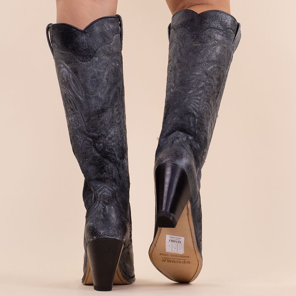 Sendra hoge boots 6662 Black vintage