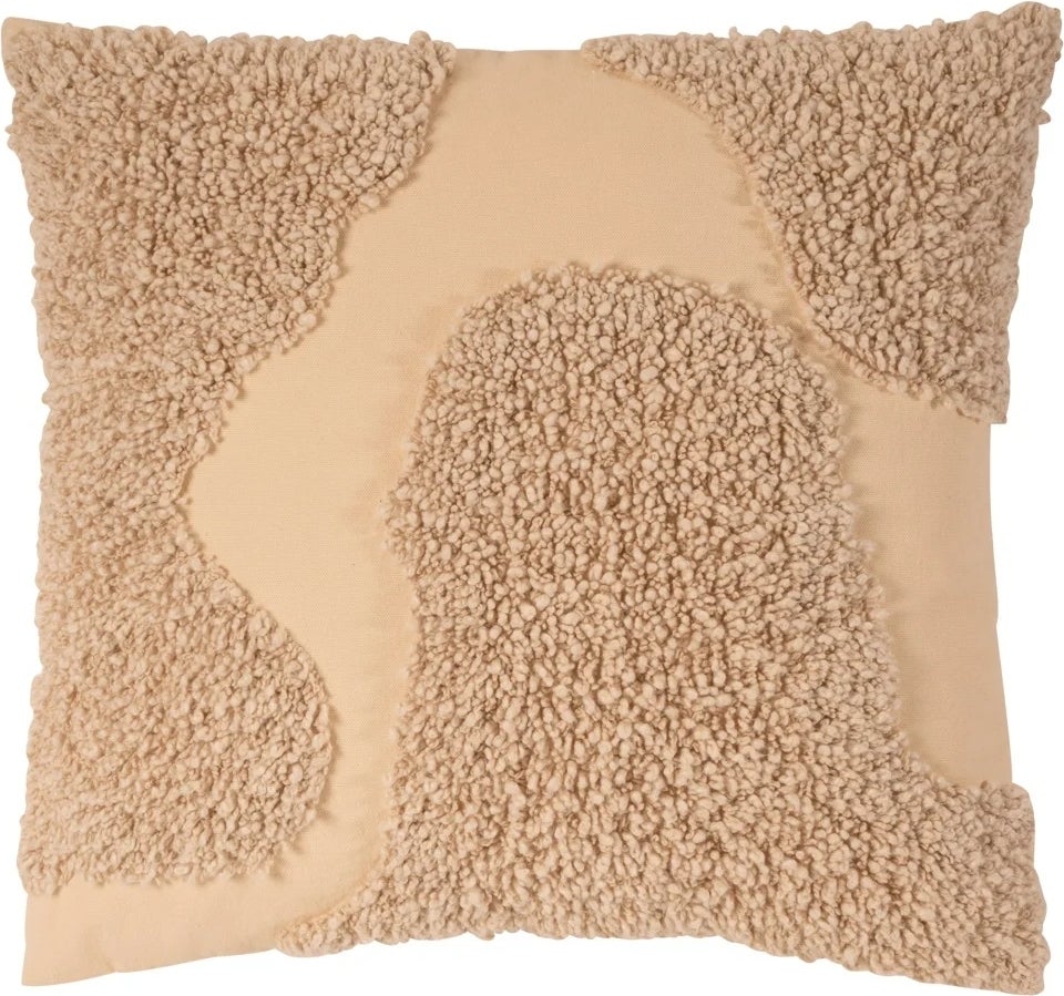 Linen & More sierkussen Mable crème 45 x 45 cm
