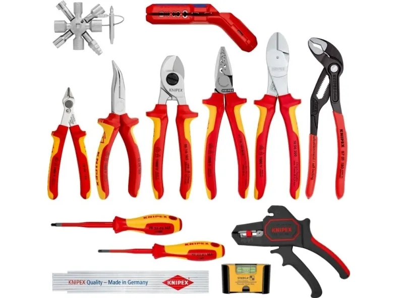 Knipex 00 20 90 V02, Rød, Gul, 165 mm, 93 mm, 1,92 kg, 13 værktøjer