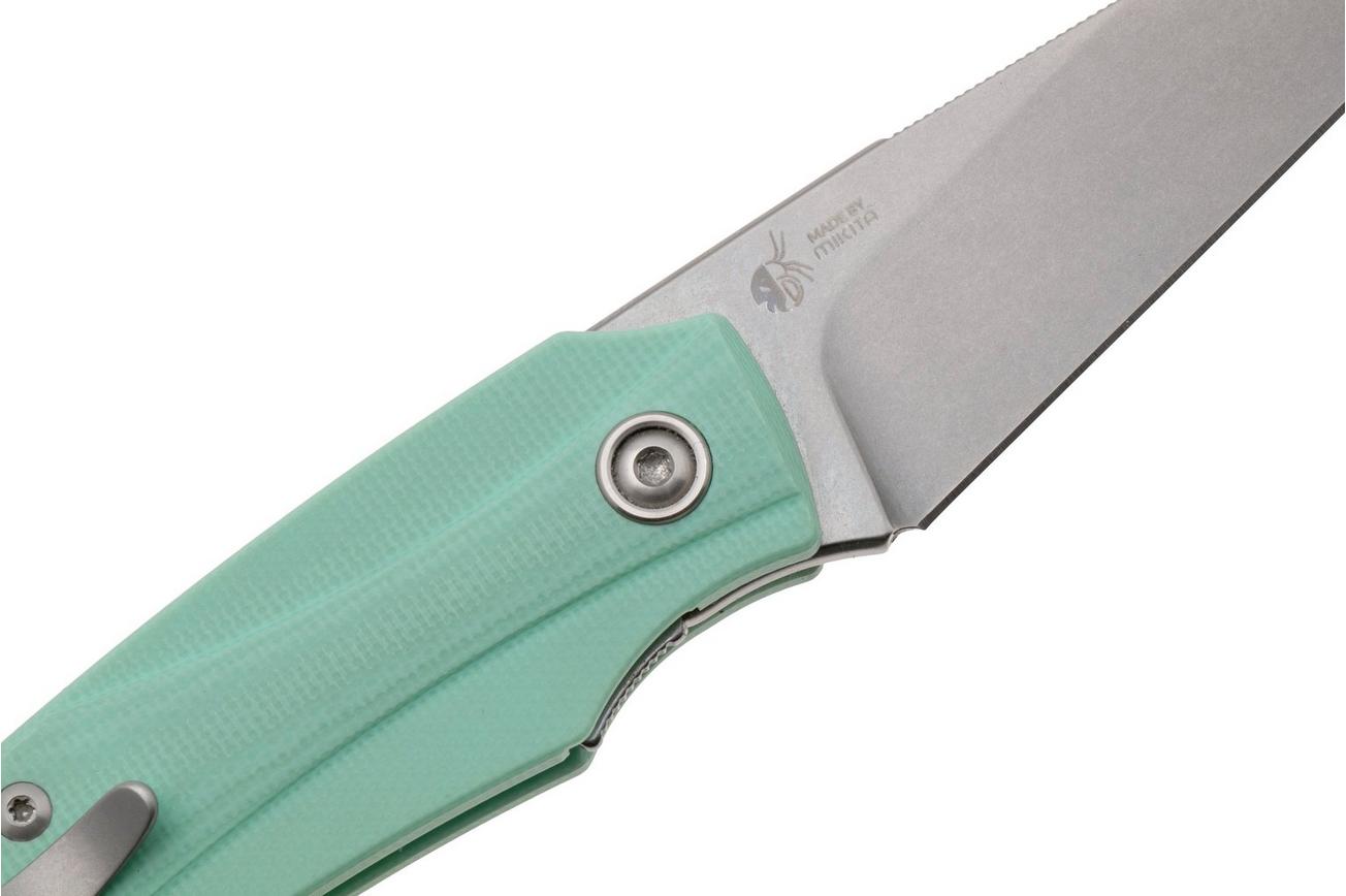 MKM Ice MK IC-GTY Stonewashed Magnacut, Blue G10, zakmes, Tommaso Rumici en Denis Simonutti design
