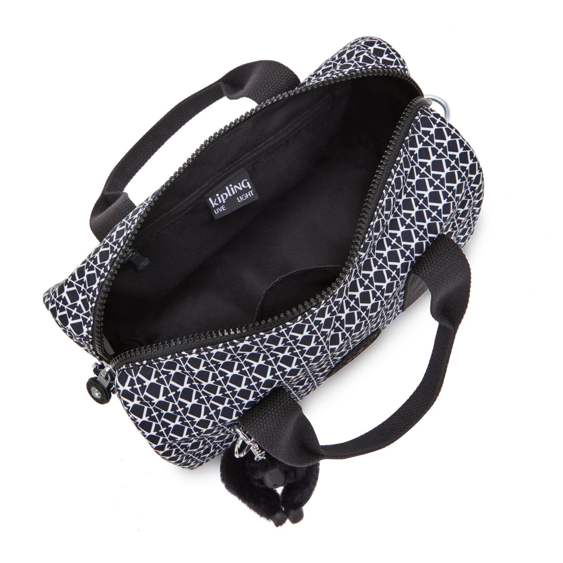 BINA M Sac à main de taille moyenne avec bandoulière ajustable amovible - Signature Print